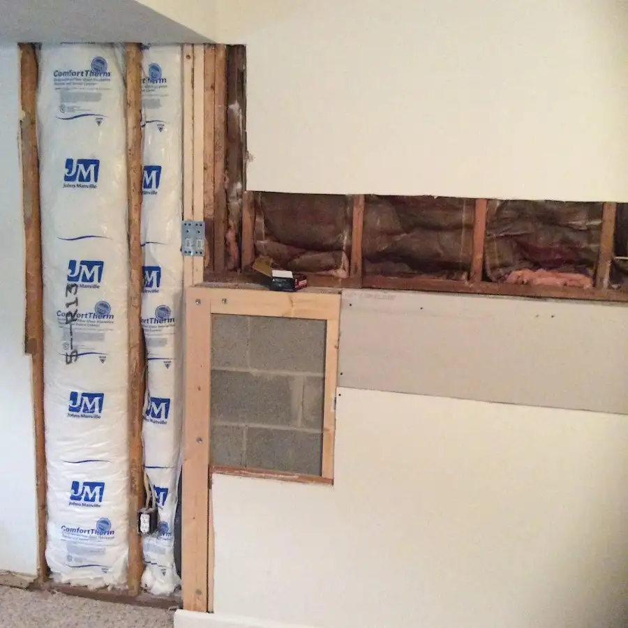 Wall insulation replacement during Contents Cleaning & Restoration in Valencia West